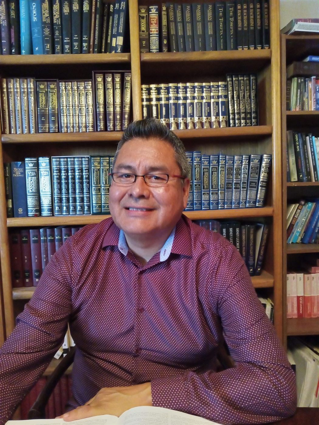 Robert Charley in his study